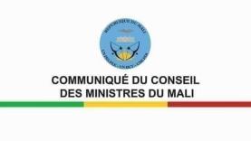 Communique du Cnseil des ministres