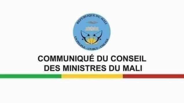 Communique du Cnseil des ministres