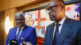 Moussa Faki Mahamat chef délégation de l’Union Africaine Abdoulaye Diop ministre Affaires Etrangere Mali