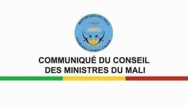 Communiqué du Conseil des ministres du Mali