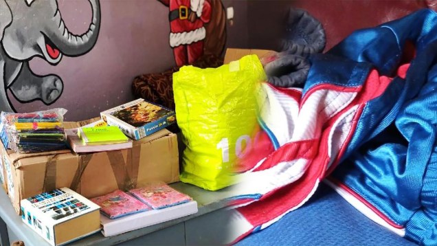 Association Sabouniuma offre des fournitures au groupe scolaire Tom-Touti de Bougoudani