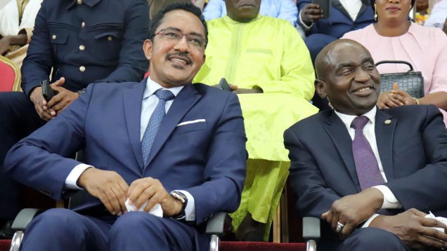 Le Ministre de la Jeunesse et des Sports, Mossa Ag Attaher, et le président du CNOSM, Habib Sissoko.