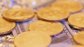 US dollar and bitcoin