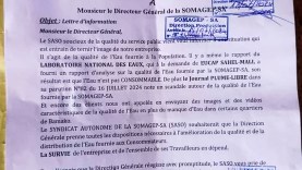 Lettre-d&rsquo;information-du-Syndicat-Autonome-de-la-Somagep-Sa-(SASO)-sur-la-qualite-de-l&rsquo;eau-distribuee-par-la-SOMAGEP-SA