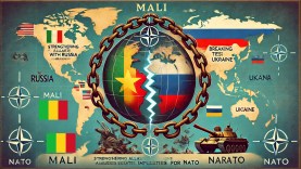 illustration-géopolitique-pour-un-article-WordPress-intitulé-Mali-Renforcer-les-alliances-avec-la-Russie-et-rompre-les-liens-avec-l&rsquo;Ukraine-Implications-pour-l&rsquo;OTAN