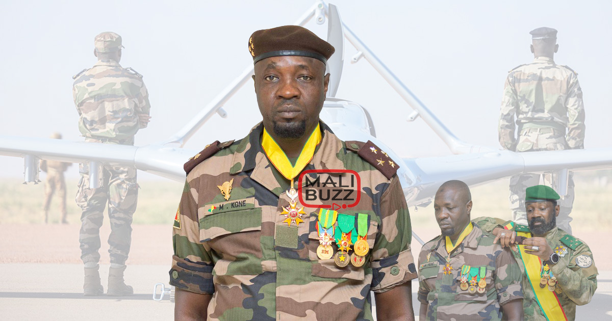 Général Modibo Koné, portrait officiel 2025 – Sécurité d’État du Mali