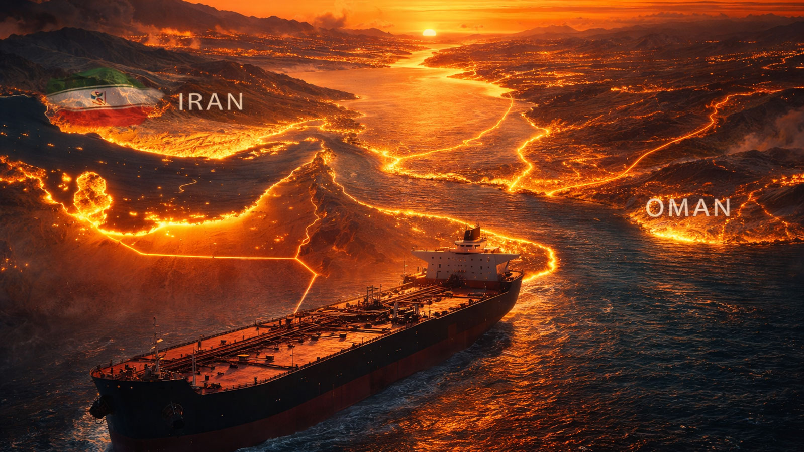 navire pétrolier traversant le détroit d’Ormuz route stratégique du pétrole mondial